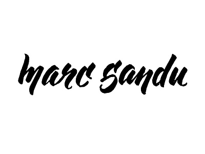 Marc Sandu Brush branding brush calligraphy lettering letters logo typography