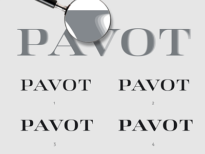 Pavot Weight Test branding didone hand lettered identity lettering letters logo modern serif typography