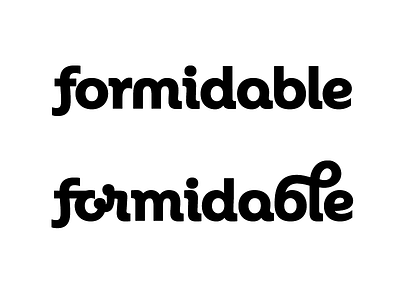 Formidable Lettering branding geometric hand lettered identity italic lettering letters logo sans typography