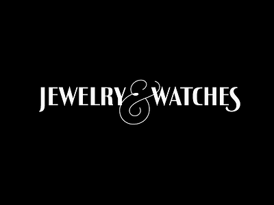 Jewelry&Watches branding hand lettered identity lettering letters logo sans typography