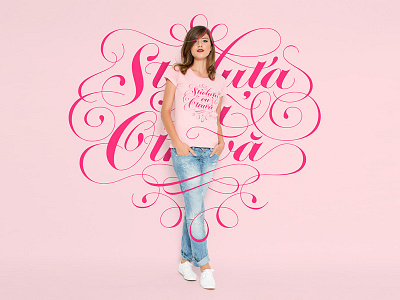 Sticluta Model calligraphy hand drawn hand lettered lettering letters model swash swashes t shirt