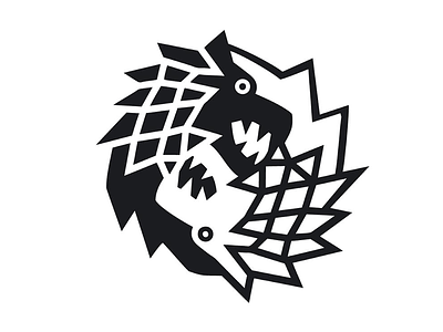 Lupii branding identity illustration logo symbol wolf wolves