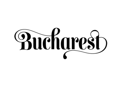 Bucharest bodoni branding didone didot flourishes freestyle hand drawn identity italic lettering logo modern swash swashes