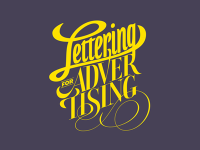 Lettering For Advertising advertising bodoni book capitals cover decorated hand drawn hand lettered lettering letters modern mono weight typography