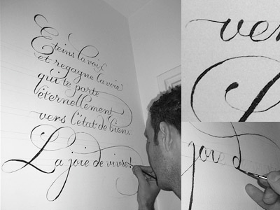 Wall lettering