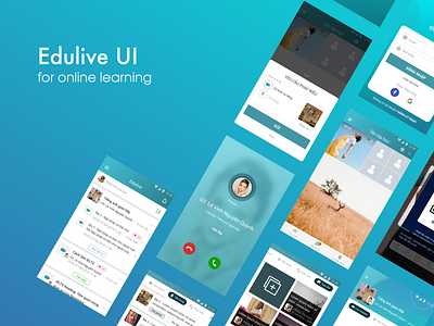 Edulive design illustrator ui ux