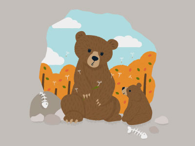 Bears and the Dandelion bears cave dandelion fun