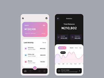 Fintech app app design finance fintech ui ux