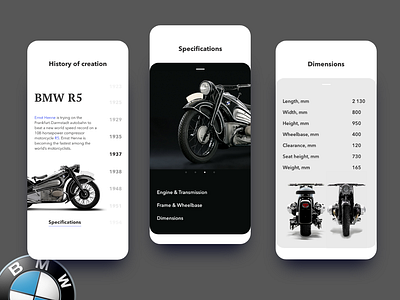 BMW Motobikes Encyclopedia bike bmw encyclopedia moto motobike ui pack