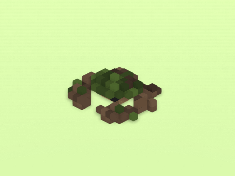 Voxel 3 - Swamp crab 3d 3d animation game design gamedev qubicle unity unity3d voxel voxel art voxelart