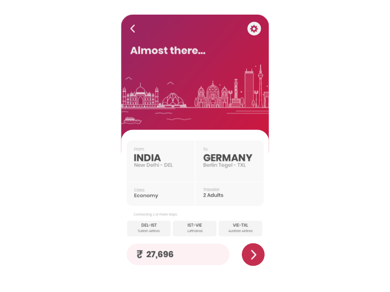 Travel App Micro-interactions animation micro interaction motion graphics travel ui