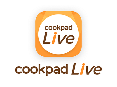 cookpadLive App Logo app logo orange