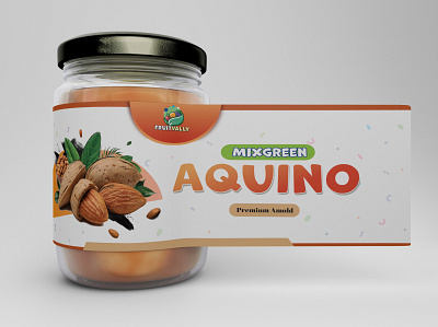 AMOLE MIXGREEN FRUITS LABEL DESIGN agency branding creative label design modern unique