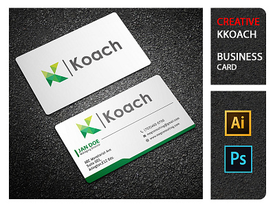 KKoach Creative Business Card corporate creative business card unique.