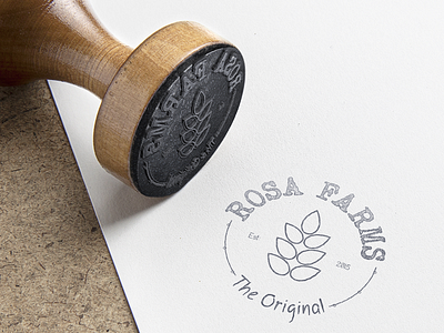 Rosa Farms farms logo natural farms.old stamp