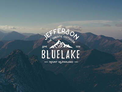 Jefferson Logo agency branding creative modern mountain logo unique