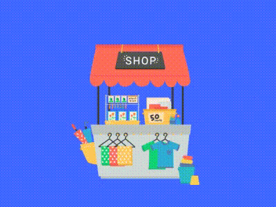 Shop animation