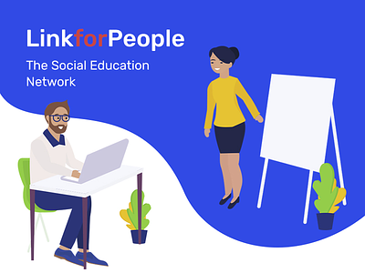 The illustration for social education network