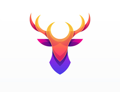 abstract deer illustration logo design 3d abstract design abstract logo abstract logo design animation branding color full illustration colorful logo deer illustration deer logo deer logo design design graphic design illustration illustration logo logo motion graphics typography vector