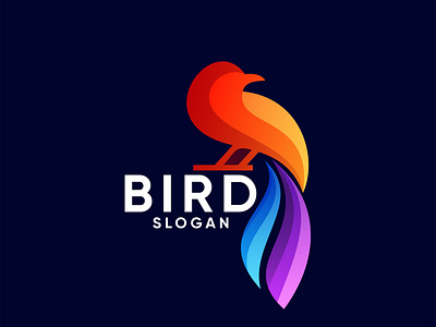bird logo design colorful
