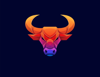 bull colorful vector logo design template branding bull colorful logo bull colorful vector logo design bull head colorful geometric bull logo bull logo design business logo design colorful logo design creative logo design graphic design illustration illustration logo design logo modern logo personal logo design professional logo typography vector