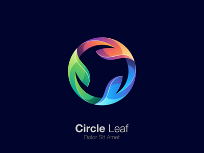 circle leaf logo design branding business logo design circle leaf logo design colorful logo design creative logo design graphic design illustration illustration logo design logo modern logo personal logo design professional logo