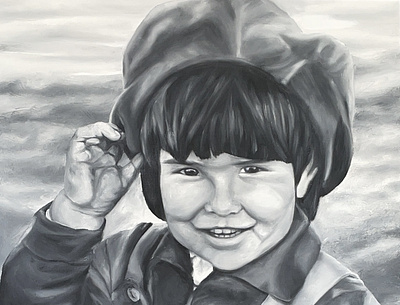 Niño de Campo fineart oil painting portrait