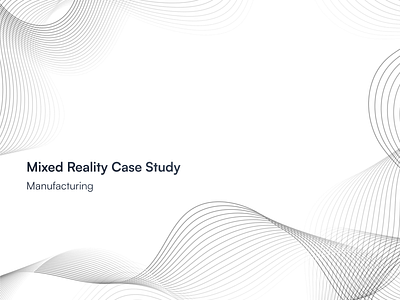 Mixed Reality Case Study (Manufacturing) app branding design graphic design logo ui ux