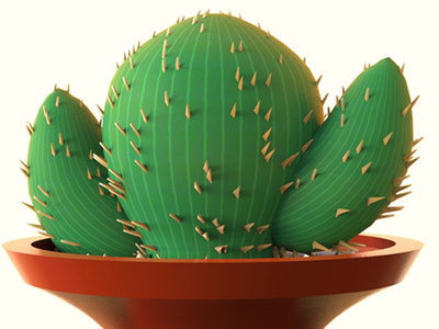Cactus Modeling 3d c4d cactus modeling persian seeyad