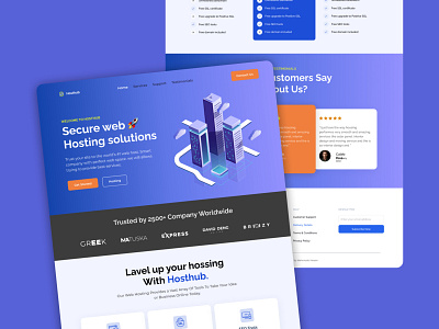 Hosting Services Landing Page