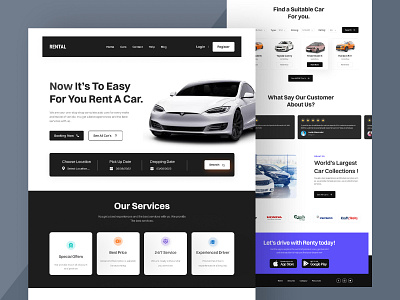 Car Rental Landing page