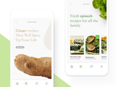 Organic Healthy Market App app clean design food app health app mobile ui ux