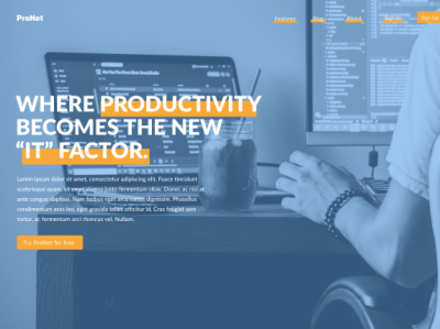 Productivity Landing Case Study