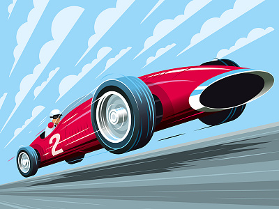 Vintage Formula 1 Car formula 1 racing speed vector vintage