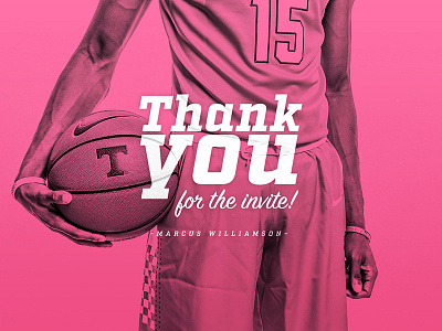 Thank You! basketball dribble invite