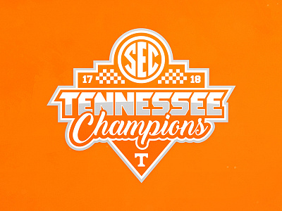 2018 SEC Championship Logo basketball champions knoxville sec tennessee vols