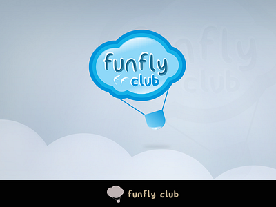 Simple Logo For Fun Fly Club children club fly fun kid logo