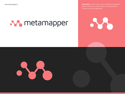 Logo for Metamapper.io app icons branding brandmark data debut icon letter logo logo design technology