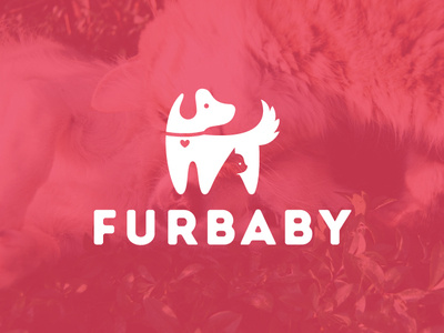 Furbaby cat debut dog fur icon logo logo design pet design pets