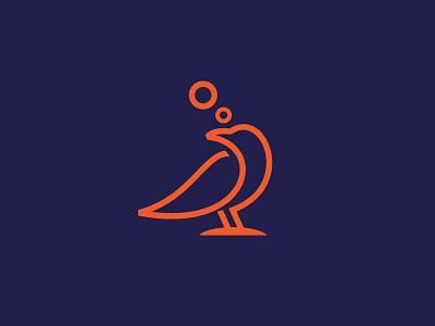 crow agency brandmark creative agency crow debut icon logo minimal think