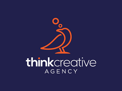 crow agency brandmark creative agency crow debut design icon logo