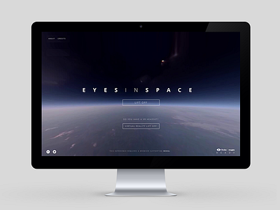 Eyes In Space 360 experience flat gonzalez html5 interactive jose space ui ux webgl
