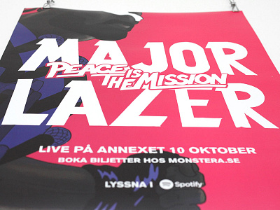 Major Lazer, Release & concert posters