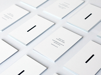 Studio Collin Business Cards branding futura grid minimal minimalist moo physical print typography