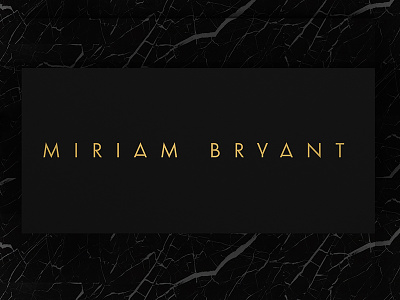 Miriam Bryant - Visual Identity artist branding logo logotype minimal music scandinavian