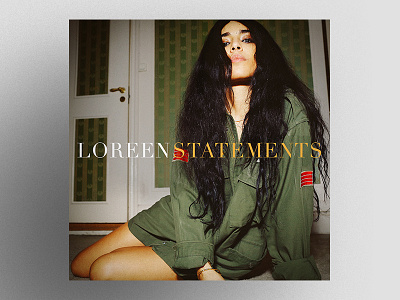 Loreen Statements artwork cover eurovision loreen music serif spotify streaming