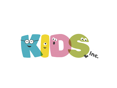 KIDS Inc. branding graphic design logo typography vector