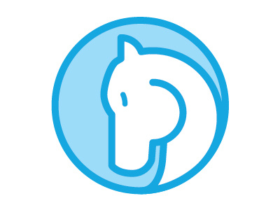Logo Concept horse logo white horse