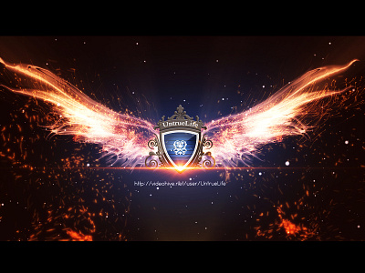 The Wing Logo burn color epic film fire flame game logo movie nice particular wings