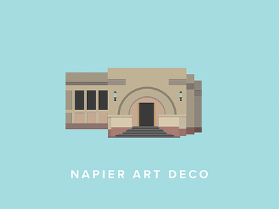 art deco building vector